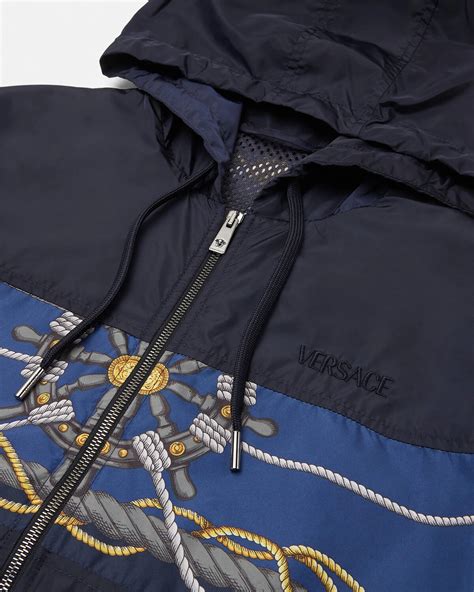 versace collection windbreaker|Versace nautical windbreaker.